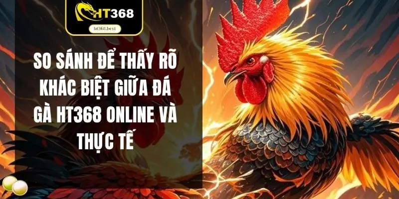 So sánh để thấy rõ khác biệt giữa đá gà HT368 online và thực tế