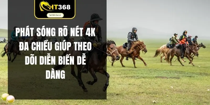 Phát sóng rõ nét 4K đa chiều giúp theo dõi diễn biến dễ dàng